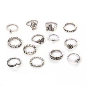 13 Piece Boho Ring Lot